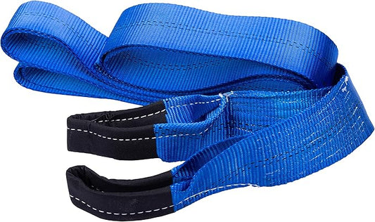 HFS(R) Blue Tree Saver, Winch Strap, Tow Strap 30,000 Pound Capacity(3X8FT)