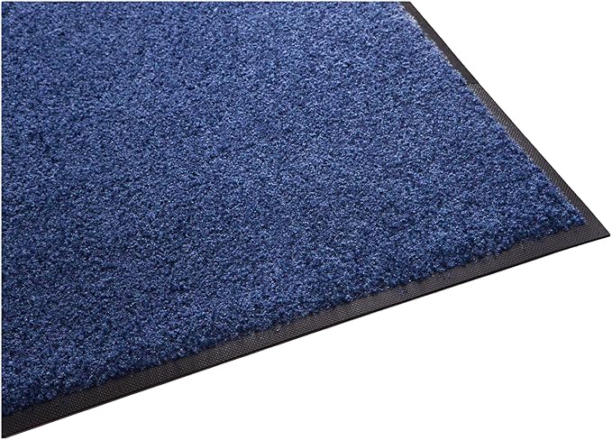 Guardian 94031820 Platinum Series Indoor Wiper Floor Mat, Rubber with Nylon Carpet, 3'x18', Blue