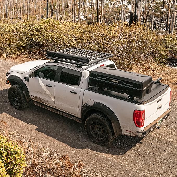 Yakima Hard Shell Cargo Box, Vehicle Rooftop Travel & Storage Gear Case, Carrier for Cartop or Truck Bed, 10 Cubic Feet, DeepSpace 10, Black
