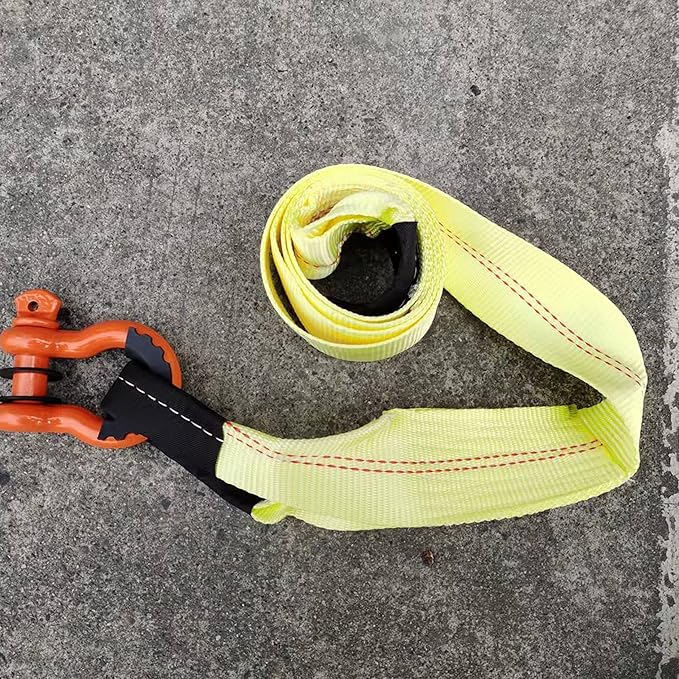 HFS(R) Tree Saver, Winch Strap, Tow Strap 30,000 Pound Capacity (Yellow, 3X30FT)