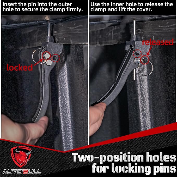 Hard Top Tri Fold tonneau Cover Compatible with 2007-2025 Chevy Silverado & GMC Sierra 1500/2007-2019 2500 3500HD 6.6ft Bed (78.9"), Not for CarbonPro Bed, Alloy Steel and Fiberglass Made