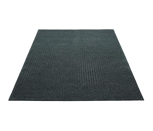 Guardian EG040608 EcoGuard Indoor Wiper Floor Mat, Recycled Plastic and Rubber, 4' x 6', Green