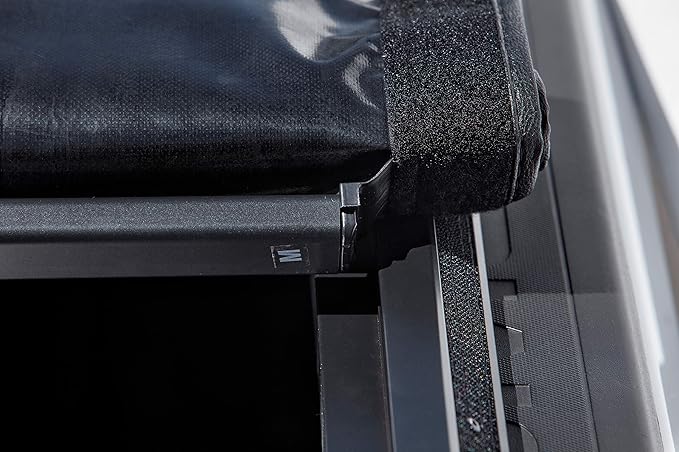 LEER ROLLITUP | Fits 2016-2023 Toyota Tacoma with 5’2" Bed with Track (Short Bed) | Soft Roll Up Truck Bed Tonneau Cover | 4R286 | Low-Profile, Easy 15-Minute Install - Fits Trail Edition (Black)