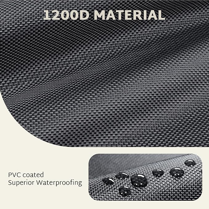 iBirdie Roof Rack Cargo Carrier 15.3 Cubic Feet, Soft-Shell Rooftop Cargo Box, Waterproof Heavy Duty 1200D for Car with/Without Roof Rack, Includes Anti-Slip Mat, Door Hooks, 46x34x17 inches