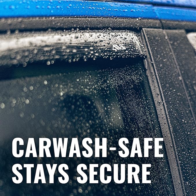 Auto Ventshade [AVS] in-Channel Rain Guards for 2019-2024 Dodge Ram 1500 (Classic Body Only), Quad CAB ONLY; 2009-2018 Dodge Ram 1500, Quad CAB ONLY | Window Vent Visors, 4 pcs. - Smoke | 194101