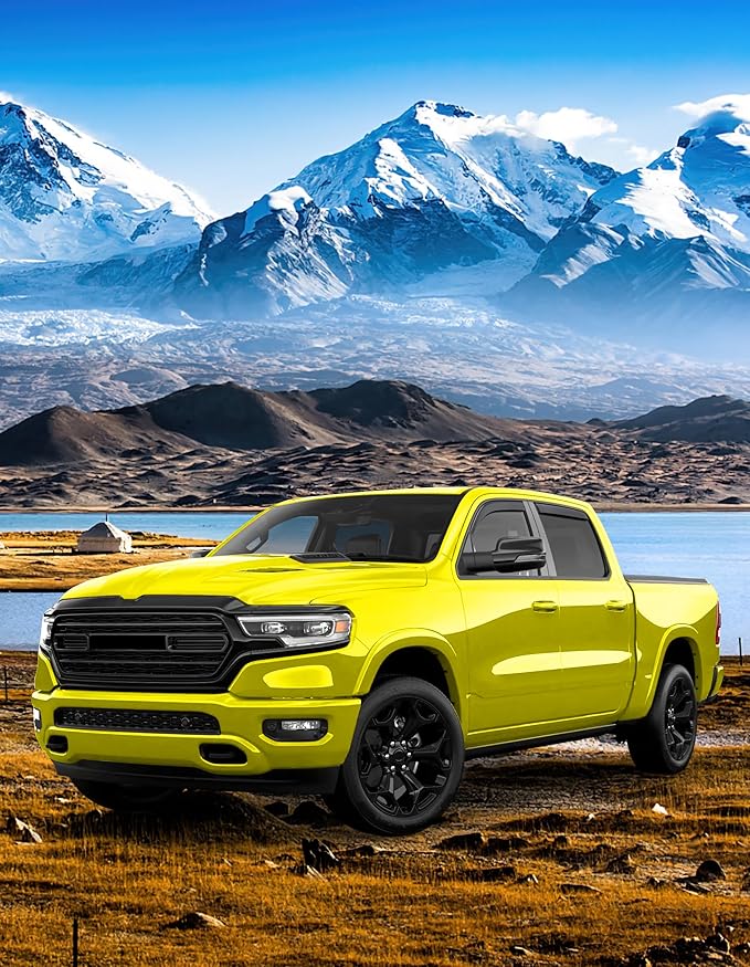 in-Channel Window Rain Guards Fit for Dodge RAM 1500 Crew Cab (New Body Style Includes TRX) 2019-2026 Rain Guard Extra Durable Window Deflectors Vent Visors Vent Shades Truck Accessories