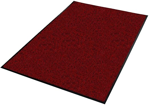 Guardian 94041715 Platinum Series Indoor Wiper Floor Mat, 4' x 17', Red