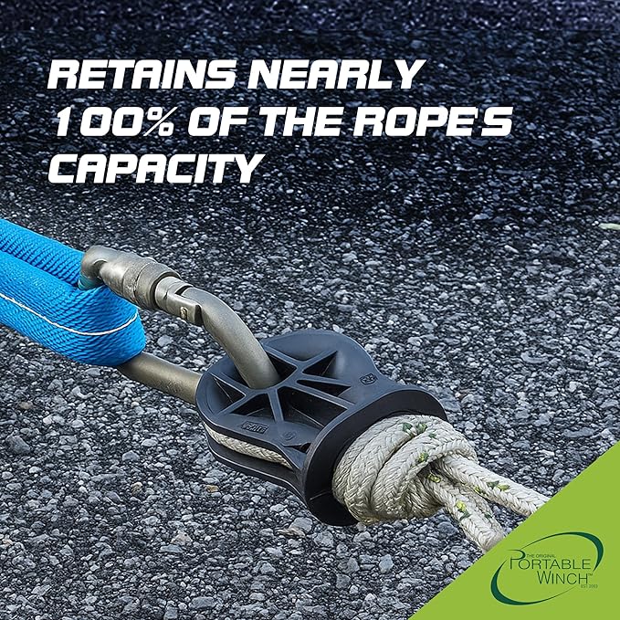 Portable Winch PCA-1360 RopeWizer - The Easy Splice for ⅜ to ½ inch Winch Rope, Heavy-Duty Thimble, 5620 lb MBS, Winch Accessories