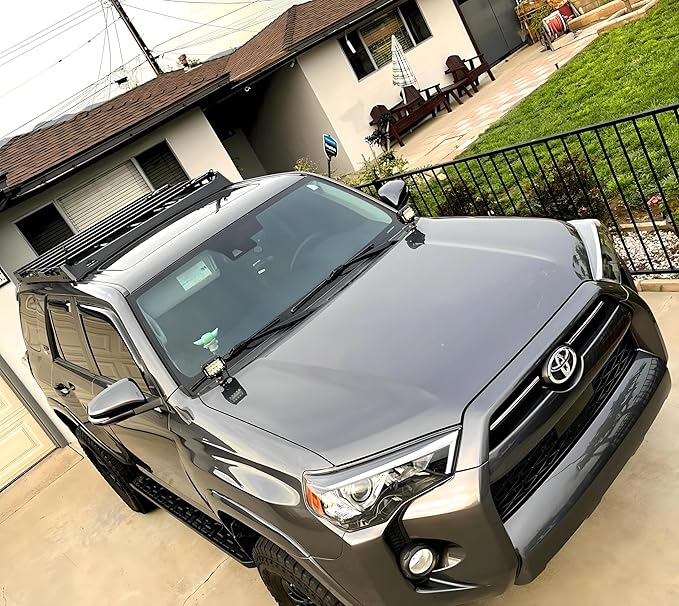 Black Roof Rack Cargo Storage Compatible with 2010-2024Runner (Medium Size)