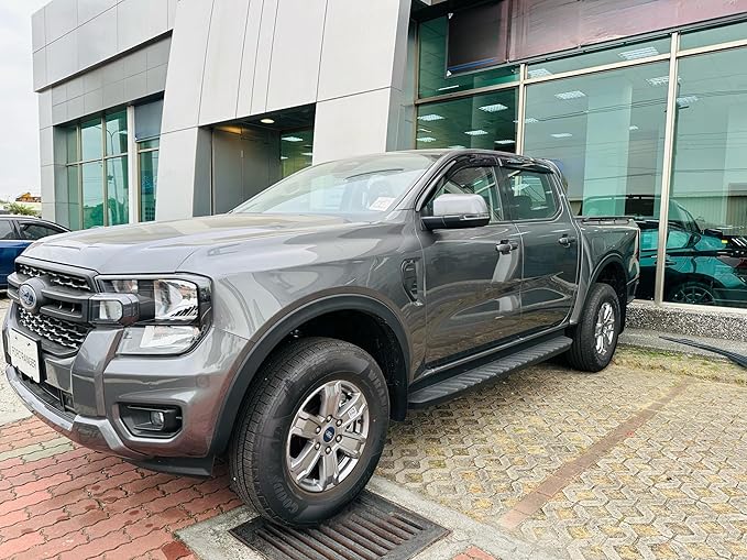 2024-2026 Tape-On Rain Guards for Ford Ranger Side Window Visor Deflectors XL XLT Lariat Raptor Tinted Shades 2025