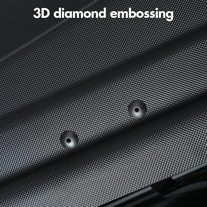 Hard Shell Roof Cargo Carrier with Security Keys, Roof Box, Cargo Box, 62.52 (L) x32.48 (W) x 13.19(H) Inches, 14 Cubic Feet (Tool-Free Install), Diamond Black