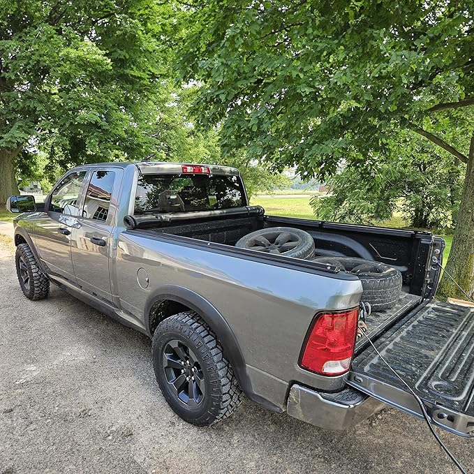 AUTOSAVER88 Soft Roll Up Truck Bed Tonneau Cover Fit for Ford F-150 2004-2014 (Excl. Raptor Series) 5.5ft Bed