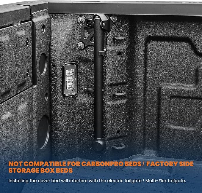 Tri 3-Fold 5.5FT Soft Folding Truck Tonneau Cover Compatible with 2004 2005 2006 2007 2008 Ford F150 F-150 (Excl. 2004 Heritage) Styleside 3 Fold On Top Truck Bed Cover