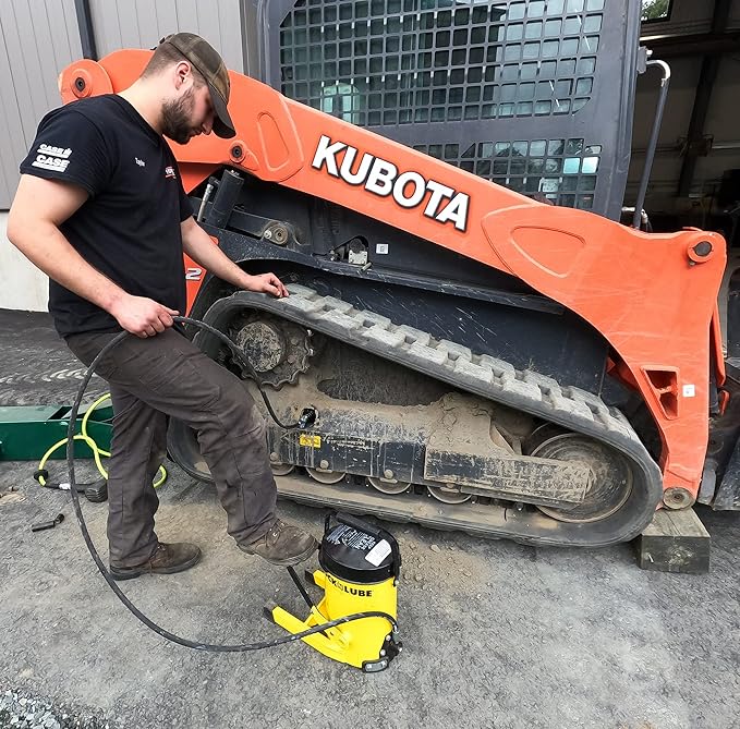 G.Gun Grease Gun - Fast & Easy Greasing. 10,000psi Output. Hands Free Foot Operation & Pressure Relief Valve. Mess & Waste Free, with G.Coupler & 2m Hydraulic Hose. Heavy Duty Industrial Strength