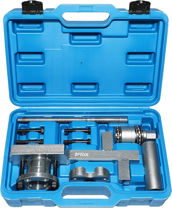 DPTOOL Crankshaft Pulley Removal Install Tool Crankshaft Damper Remover Puller Compatible with Jaguar Land Rover 3.0 V6, 5.0 V8 303-1437 303-1438 303-1439 303-1440 303-1441