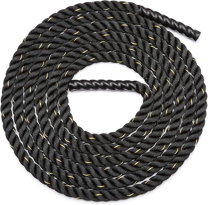 Amazon Basics Battle Rope for Home Gym Workout, Exercise Training Equipment