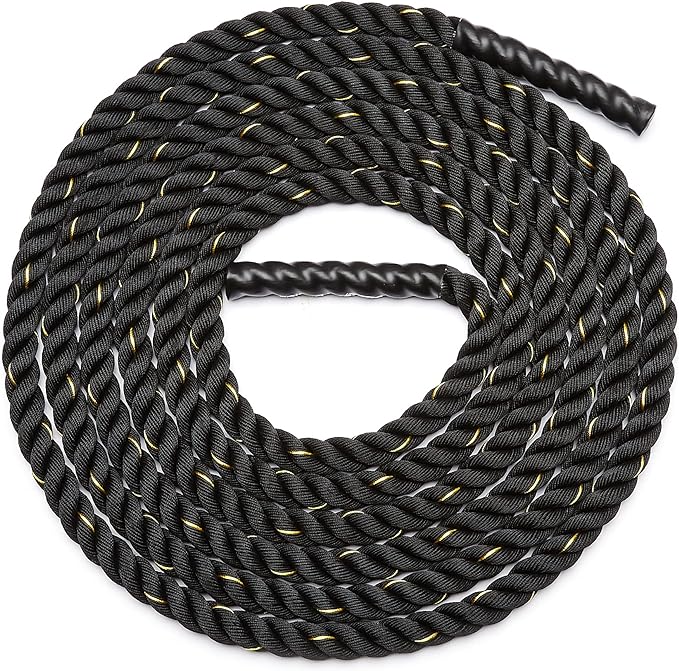 Amazon Basics Battle Rope for Home Gym Workout, Exercise Training Equipment
