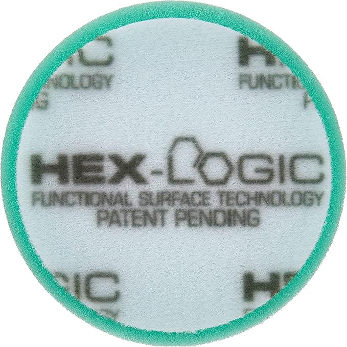 Chemical Guys BUFX_103_HEX4 Hex-Logic Heavy Polishing Pad, Green (4.5 Inch Fits 4 Inch Backing Plate), 1 Pad Included