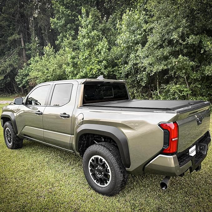 Retractable Truck Bed Tonneau Cover Compatible with 2016 2017 2018 2019 2020 2021 2022 2023 2024 2025 Tacoma (5'/60") Retractable Hard Truck Bed Cover Password Lock