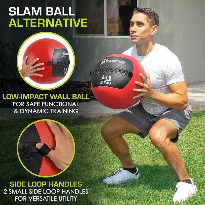 ProsourceFit Soft Medicine Balls, Wall Balls and Full Body Dynamic Exercises