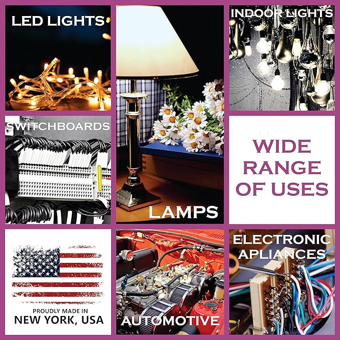 NATIONAL Wire & Cable – 14 AWG 4-Conductor Premium Copper Wire, 50 ft, Stranded | Made in USA, Heavy-Duty Flexible Jacket | Automotive, Low Voltage, LED, Lights, DIY, Indoor and Outdoor Use5