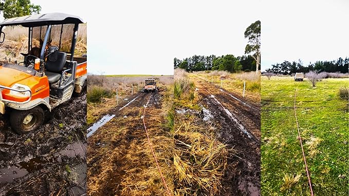 DOWN UNDER OUTDOORS Game/Log/4x4 Recovery Kit, Deer Drag, 650 ft of 9/32” (11,460 lbs) Winch Rope on Metal Reel, 2 Tree Savers, 2 Soft Shackles, 2 Snatch Rings, 2 Figure 8 Rings, Gear Bag