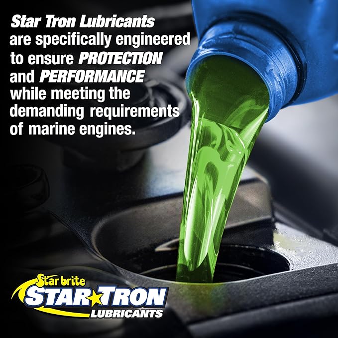 STAR BRITE Star Tron Synthetic Blend Lower 80W-90 Unit Gear Lube - Marine Grade, High Viscosity Gear Oil for Outboard Motors, 32 Ounce Quart (027232)