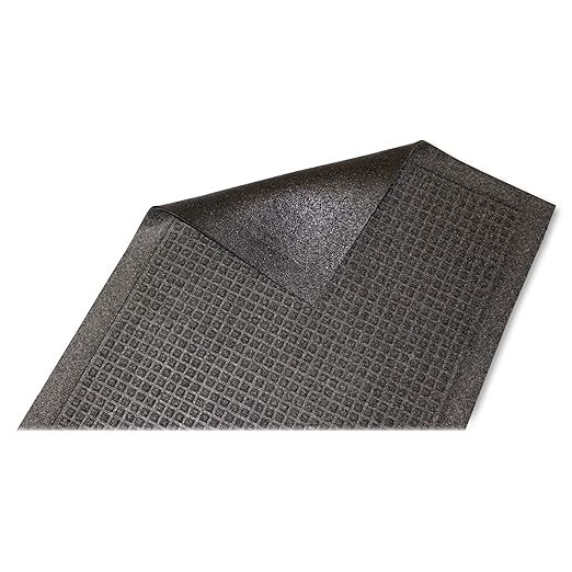 Guardian - EG040604 EcoGuard Indoor Wiper Floor Mat, Recycled Plastic and Rubber, 4' x 6', Charcoal