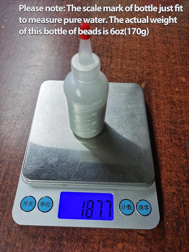 Tire Balance Beads 6 oz x 4, Wheel Balancing Beads for Trucks Tire, Trailer, Off-Road Vehicles, Tire Beads with Installation Tools