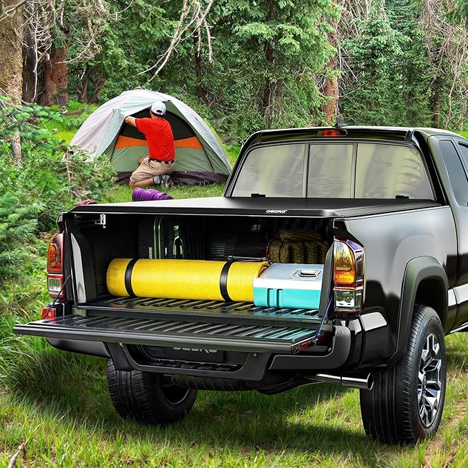 OEDRO Roll Up Soft Truck Bed Tonneau Cover Compatible with 2002-2023 Dodge Ram 1500, 2003-2025 Dodge Ram 2500 3500 8ft Bed w/o Rambox