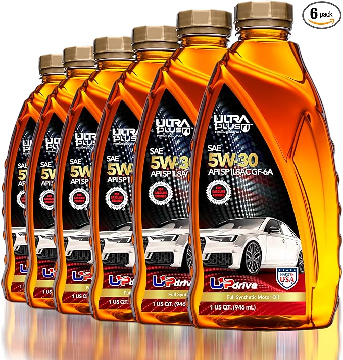 ULTRA 1PLUS SAE 5W-30 Full Synthetic Motor Oil API SP ILSAC GF-6A - 5W30 motor oil, 6 Quarts