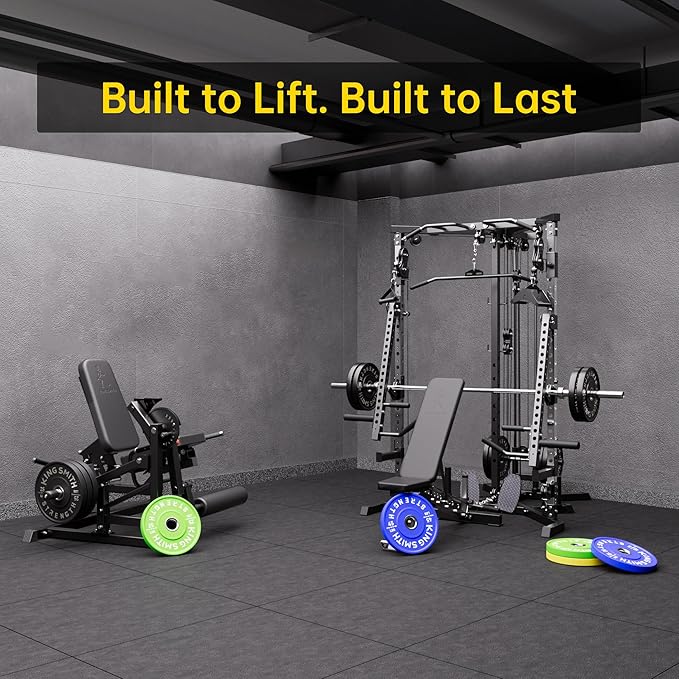 7FT Olympic Barbell, 1500LB Capacity Weight Bar with Knurled Grip, Fits 2” Plates, Straight Bar for Powerlifting, Weightlifting & Bench Press