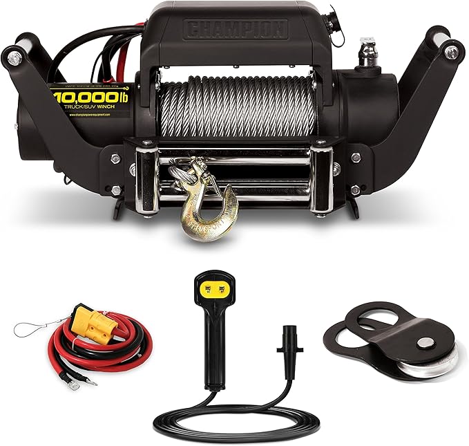 Champion Power Equipment 10,000-lb. Truck/SUV Winch Kit with Speed Mount and Remote Control