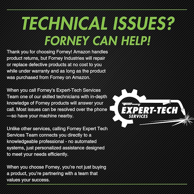 FORNEY Easy Weld 140 Amp 120-Volt Flux-Cored Wire Feed Welder (No Gas Needed)