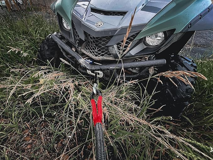 MOTOALLIANCE® Viper 3000lb ATV/UTV Wireless Winch with 50' of Black Synthetic Winch Rope. Waterproof IP67 Rated and Designed in the USA