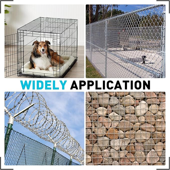 SHALL Hog Ring Pliers Kit with 600pcs Galvanized Hog Rings (3/8’’, 1/2’’, 3/4’’) for Upholstery, Fence, Animal Pet Cages, Bungee Cords, Bagging, Protective Gloves, Storage Case & Bag Included