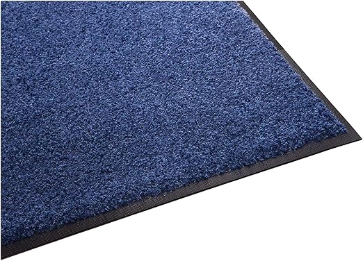 Guardian Floor Protection 94051920 Platinum Series Indoor Wiper Floor Mat, Rubber with Nylon Carpet, 5' Length, 19' Width,, Blue
