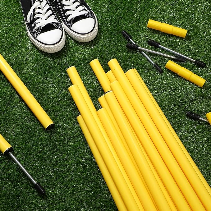Blulu Training Agility Poles 5ft Forza Slalom Adjustable Soccer Training Poles Soccer Sticks Agility Equipment for Football Sport Football Soccer Speed