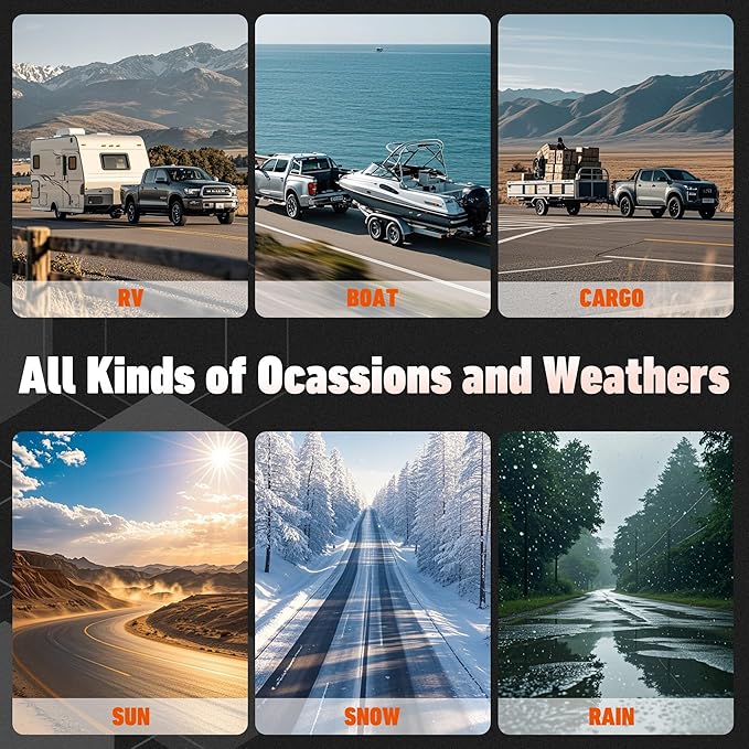 Upgraded Trailer Hitch Locks Fits 2-5/16 Inch Coupler, Heavy Duty Trailer Lock, Anti-Theft Trailer Coupler Lock for RV, Trailer, Boat, Pickup(Red)