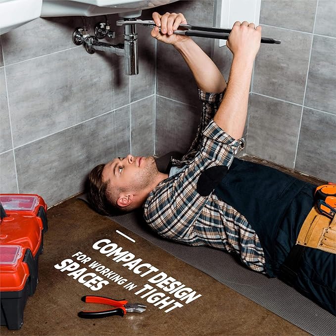 Olympia Tools Tongue and Groove Pliers, Straight Jaw Pliers with Cushion grip, 5 Jaw positions, 1.7" Jaw Capacity, Water pump plier (8-Inch)