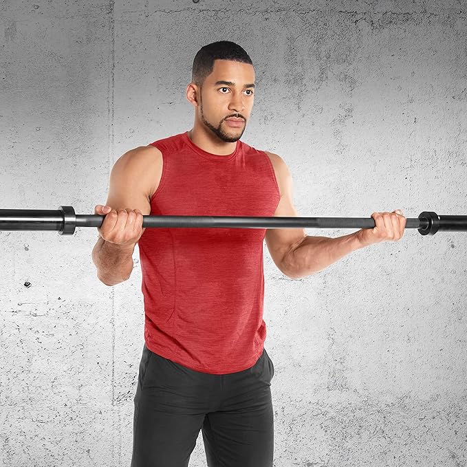 CAP Barbell 2-Inch Olympic Barbell Bars | 5 ft, 6 ft, & 7 ft | Multiple Options