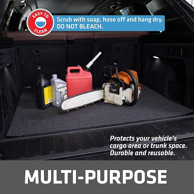 Drymate XL Oil Spill Mat (36" x 59") (2-Pack), Premium Absorbent Oil Pad, Reusable, Washable, Durable, Waterproof Backing Contains Liquids, Protects Garage Floor Surface (USA Made)