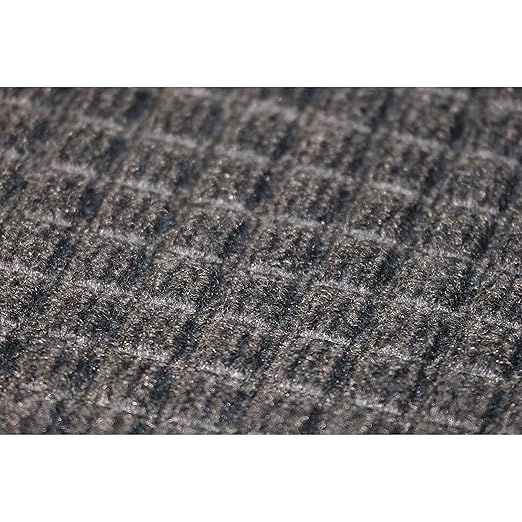 Guardian Floor Protection EG030504 EcoGuard Indoor Wiper Floor Mat, Recycled Plastic and Rubber, 3' Length, 5' Width, Charcoal