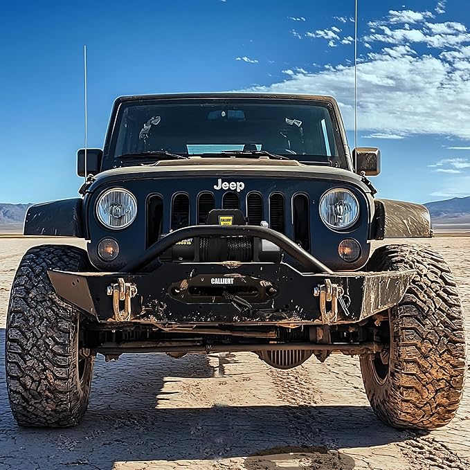 CALLIERT Winch 13000 lb. Load Capacity Electric Winch Kit 12V Synthetic Rope, with Wireless Handheld Remote and Corded Control Recovery Waterproof IP66 Off Road Winch for Jeep, Truck, SUV