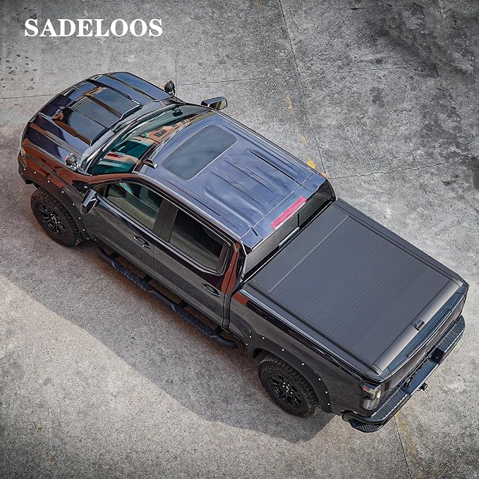 Retractable Truck Bed Tonneau Cover for 2014 2015 2016 2017 2018 2019 2020 2021 2022 2023 2024 2025 2026 Chevy Silverado/GMC Sierra 1500 (5'8" /69" Bed) Truck Bed Cover Password Lock