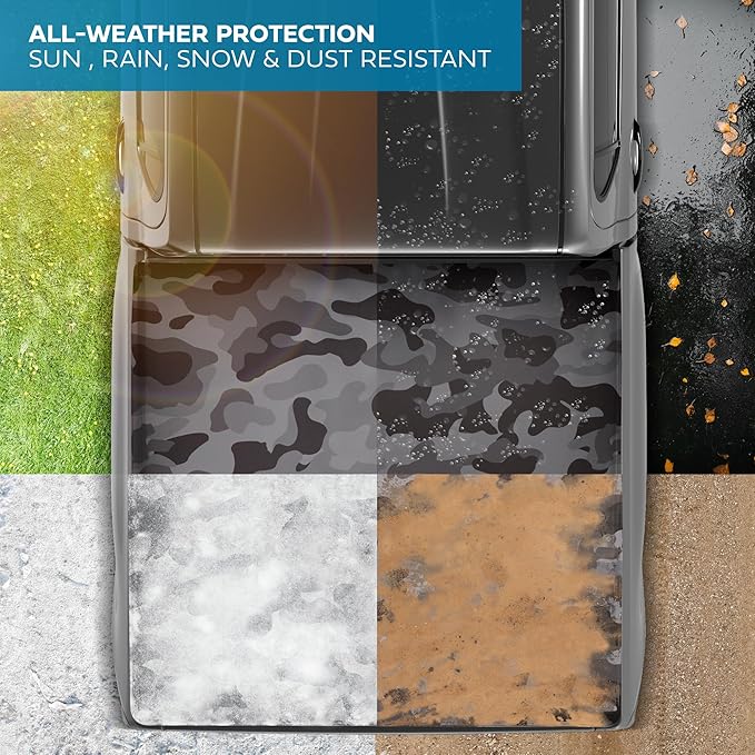 Camo Tonneau Cover for Ford F-150 2015-2025 5.5 ft Bed, All-Weather Retractable Truck Bed Cover Camo Design Truck Bed Cover for F150 & F-150 Lightning Soft Roll-Up Truck Tonneau Cover