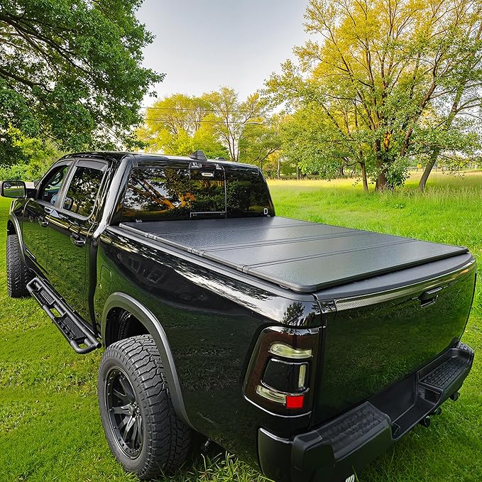 AUTOSAVER88 Hard Quad Fold Truck Bed Tonneau Cover Fit for Ford F-150 F150 2015-2025 with 6.5ft Bed Excl. Raptor Series