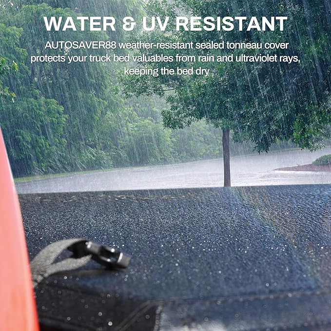 AUTOSAVER88 Soft Tri-fold Truck Bed Tonneau Cover Compatible with 2004-2014 Ford F150 F-150 (Excl. Raptor Series) 5.5 ft Bed