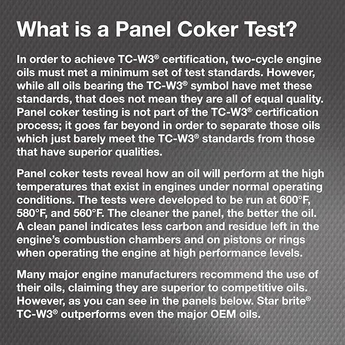 STAR BRITE Premium 2-Cycle Engine Oil TC-W3 - High-Grade Synthetic Blend for All 2-Stroke Outboard Motors, Personal Watercraft & High-Performance Engines