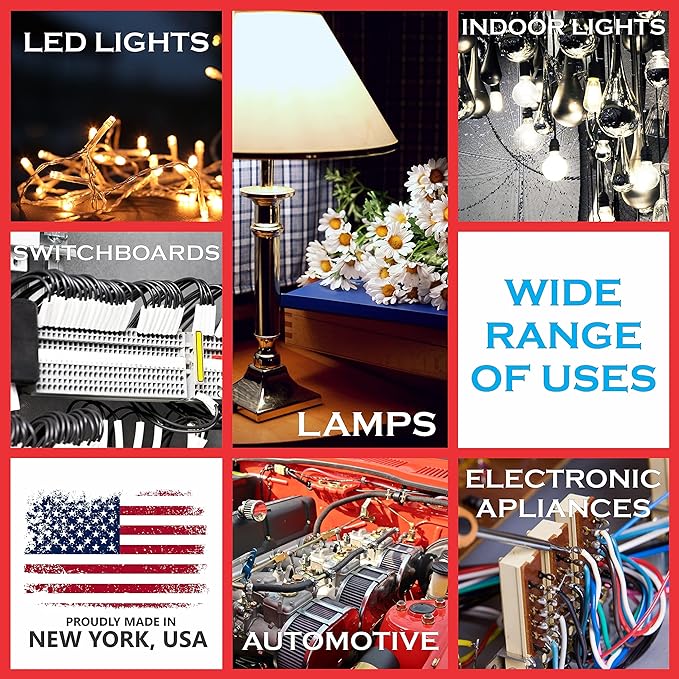 NATIONAL Wire & Cable – 18 AWG 2-Conductor Premium Copper Wire, 25 ft, Stranded | Made in USA, Flexible Jacket | LED Strips, Electronics, Low Voltage, DIY Projects, Indoor and Outdoor Use